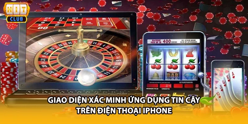 Giao diện xác minh ứng dụng tin cậy trên điện thoại iPhone